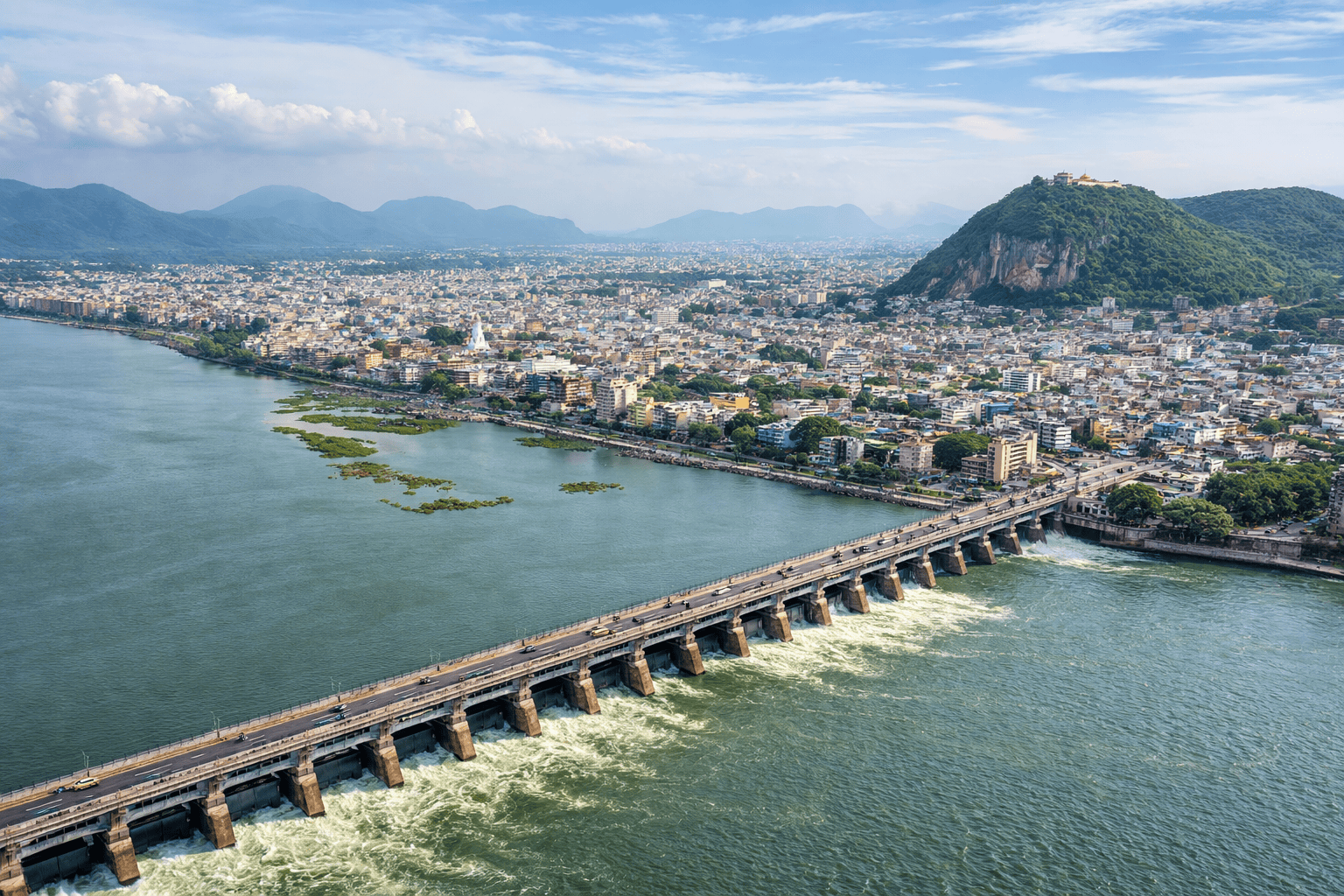 Vijayawada pincode Prakasam Barrage city view
